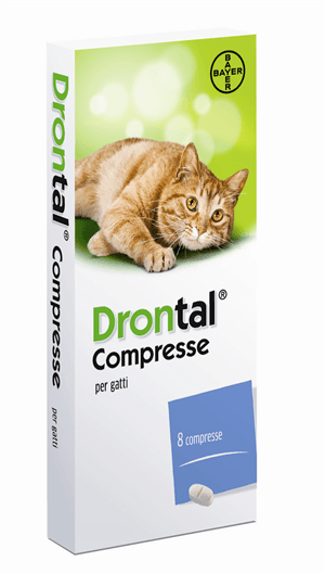 Drontal Gatto Contro le Infestazioni da Nematodi e Cestodi 8 Compresse