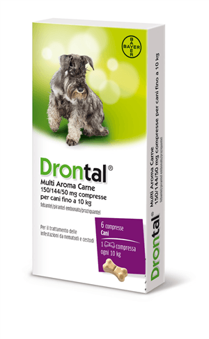 Drontal Multi Aroma Carne Per Cani 6 Compresse