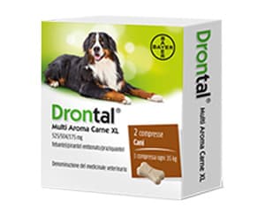 Drontal Multi Aroma Carne Per Cani Taglia XL 2 Compresse