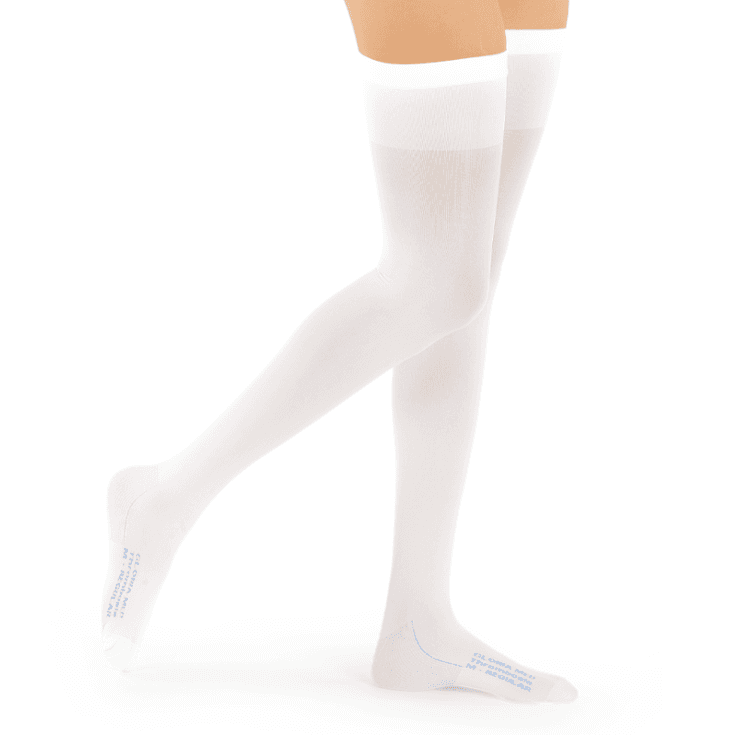 Gloriamed thrombosis 18 punta chiusa con foro d'ispezione tutta coscia autoreggente lungo misura s 1 paio