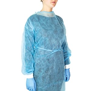 CAMICE STERILE CON POLSINO BLU