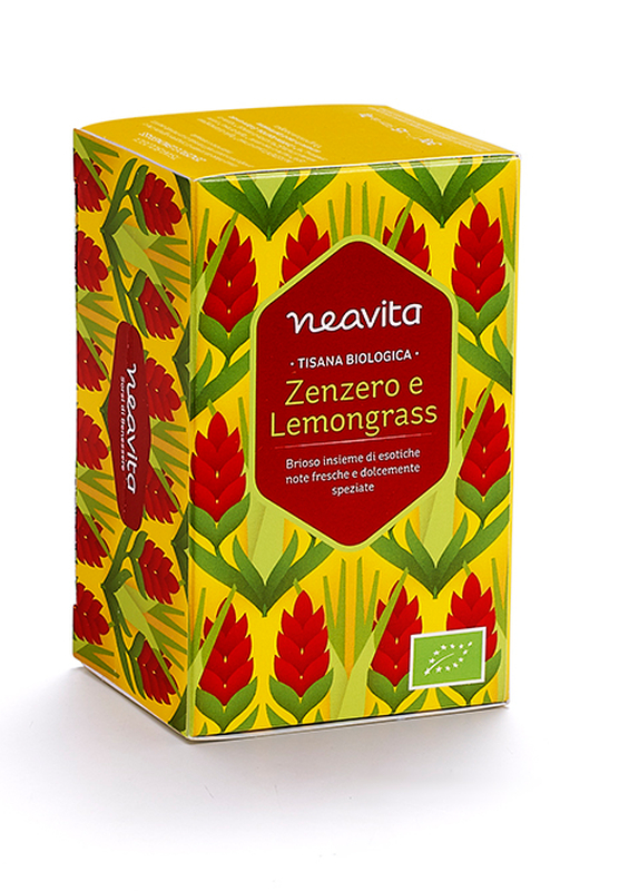 Neavita Zenzero e Lemongrass Tisana Biologica, 15 Filtri