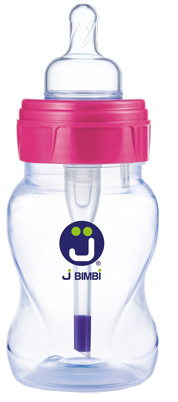 J Bimbi Bfree Classic 160 Ml Ghiera Rosa Biberon In Polipropilene Tettarella In Silicone