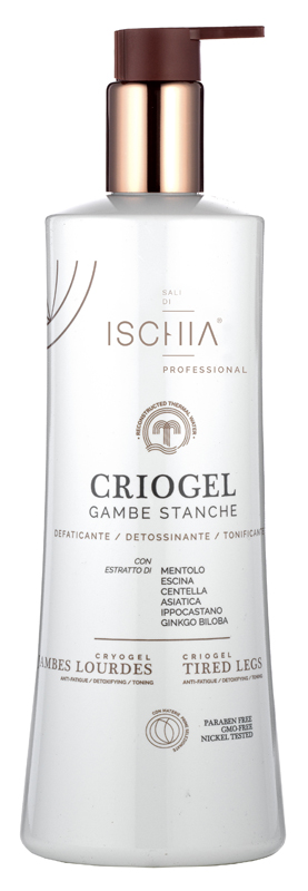Ischia Professional Criogel Gambe Stanche Gel Rinfrescante, 500ml