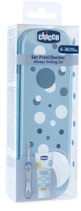 Chicco set dentale 6 mesi+ azzurro