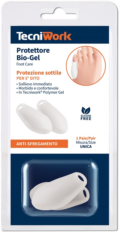 Tecniwork Bio Gel Protezione Sottile Mignolo Taglia Universale 2 Pezzi
