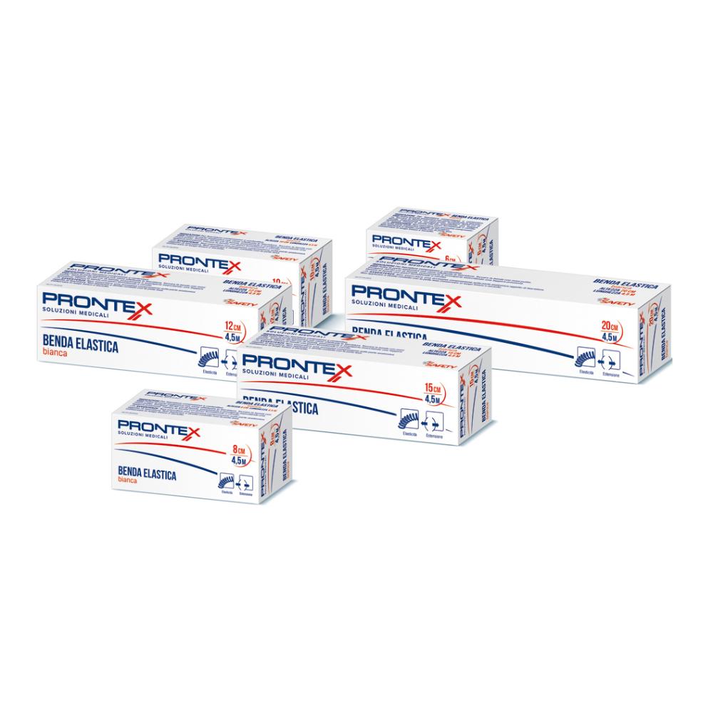 Prontex benda elastica bianca 450x20cm