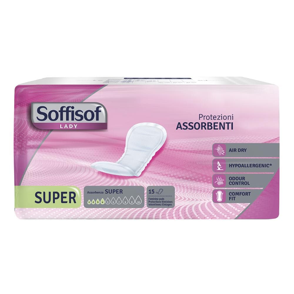 SOFFISOF Lady Assorbenti Super 15 Pezzi