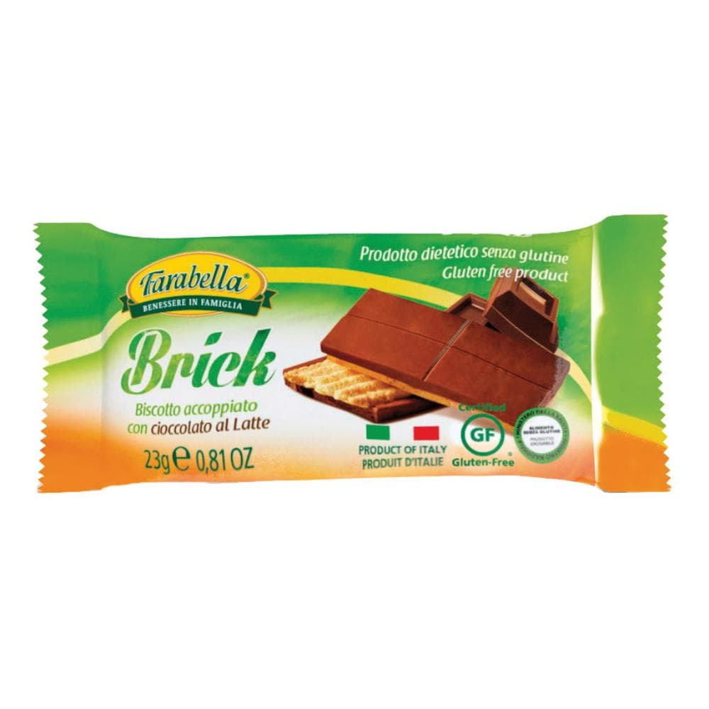 Farabella brick biscotti con cioccolato latte 23 g