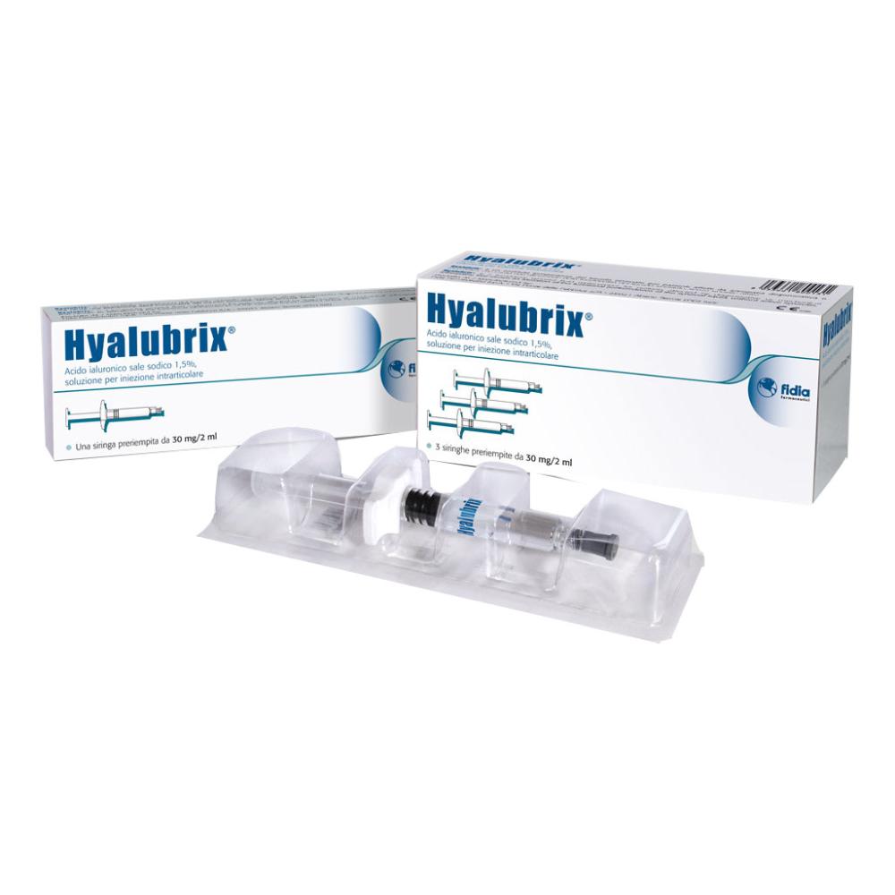 Hyalubrix siringa preriempita 30mg 2ml 3 pezzi