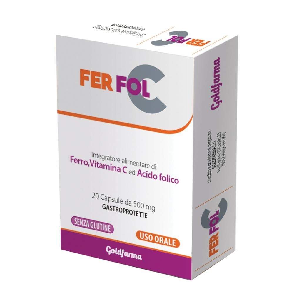 Goldfarma Fer Fol C 20 Capsule
