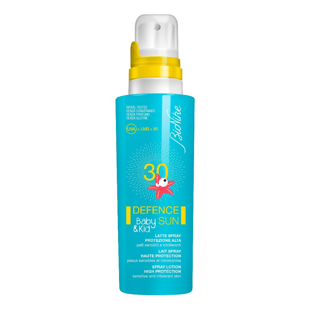 Defence sun 30 baby&kid latte spray protezione alta 125 ml