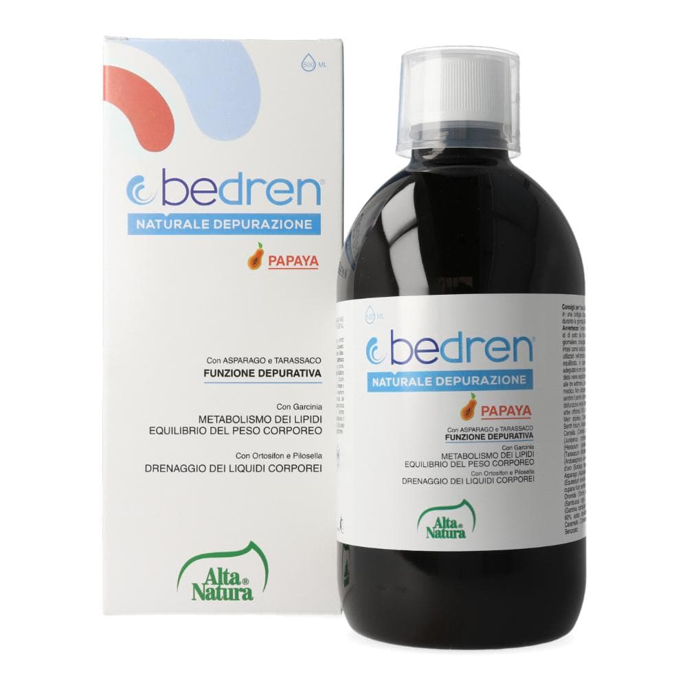 Alta Natura BeDren - Papaya Integratore Alimentare Depurativo, 500ml