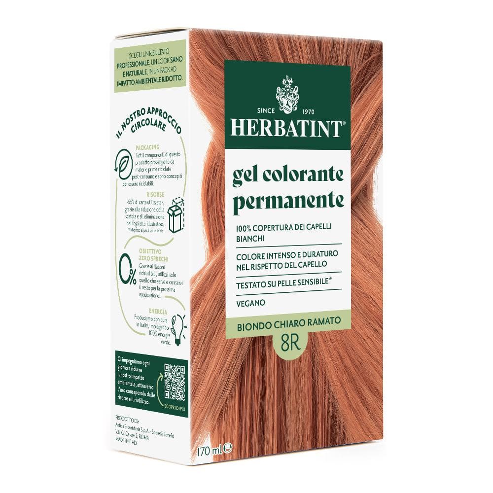 Herbatint 8 R Biondo Chiaro Ramato 170 Ml