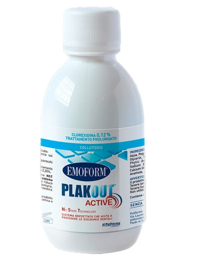 Emoform Plak Out Active Collutorio Clorexidina 0,12% 200ml + Spazzolino Softcare