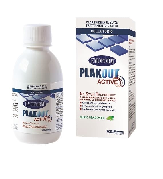 Emoform Plak Out Active Collutorio Clorexidina 0,20% 200ml + Spazzolino Softcare