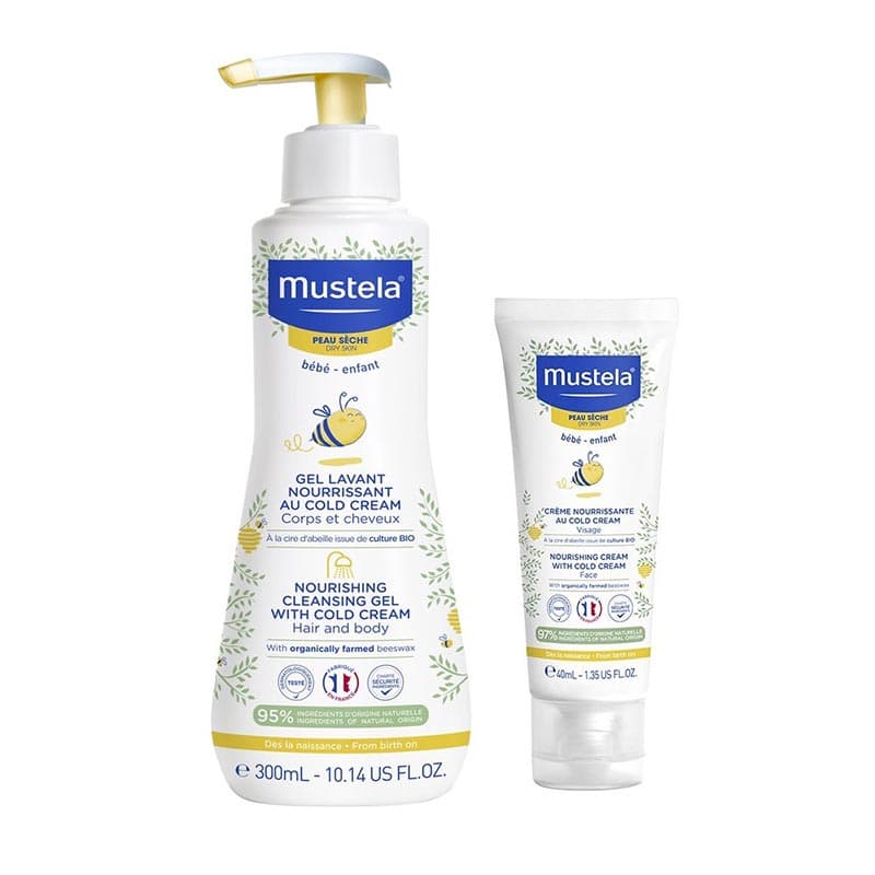 Mustela Cura delle Mamme e dei Bambini Cofanetto Detergente e Crema Viso