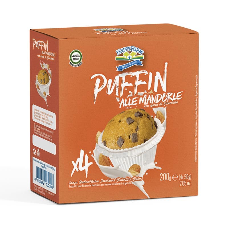 Happy farm puffin mandorle gocce cioccolato 160 g