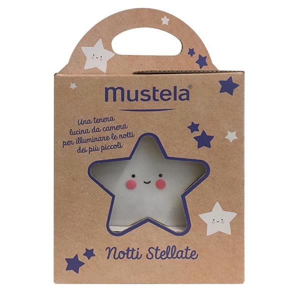 Mustela Trattamenti Delicati per Mamme e Bambini Cofanetto Notti Stellate Gel Detergente Crema Viso Luce Notturna