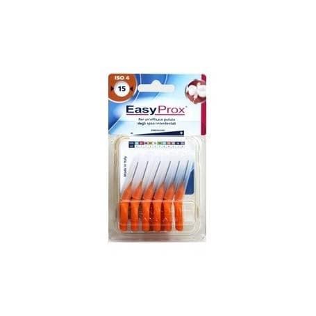 Pharmadent Igiene Orale e Denti Sani Easyprox Scovolini Dentali Misura 15 Colore Arancio 6 pz