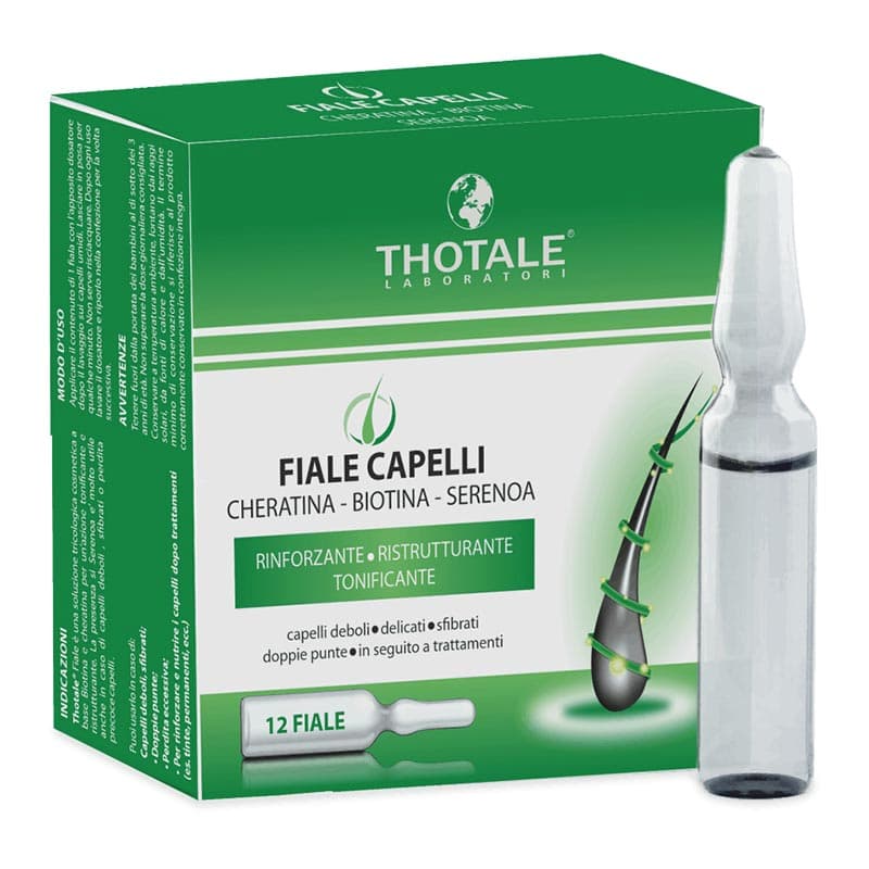 Budetta Pharma Thotale - Fiale Ristrutturante Capelli, 12 Fiale