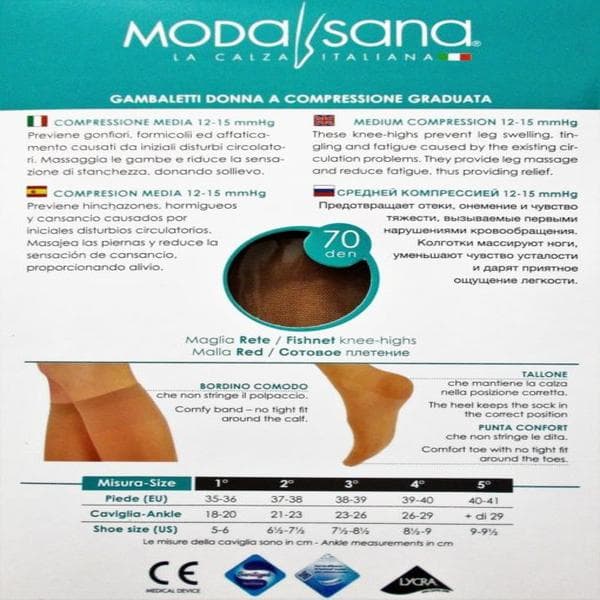 Modasana gambaletto 70 nero taglia 3 1 paio