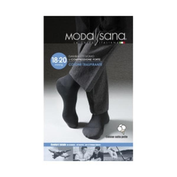 Modasana gambaletto 18/20 mmhg cotone antracite taglia xs 1 paio