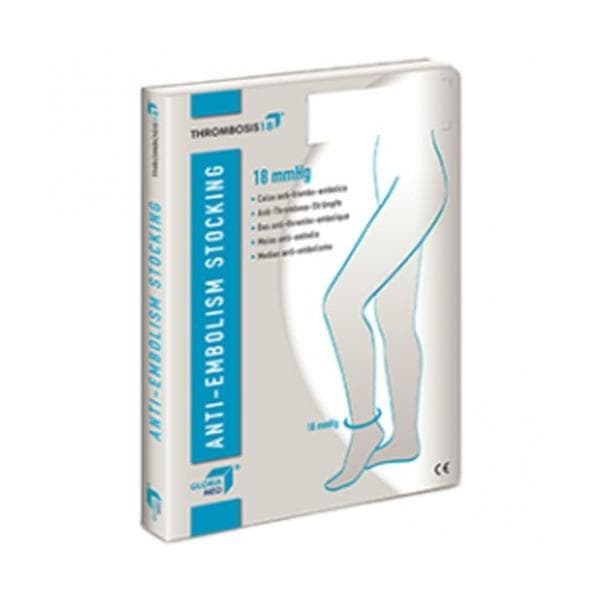 Gloriamed thrombosis 18 punta chiusa con foro d'ispezione gambaletto regular misura m 1 paio
