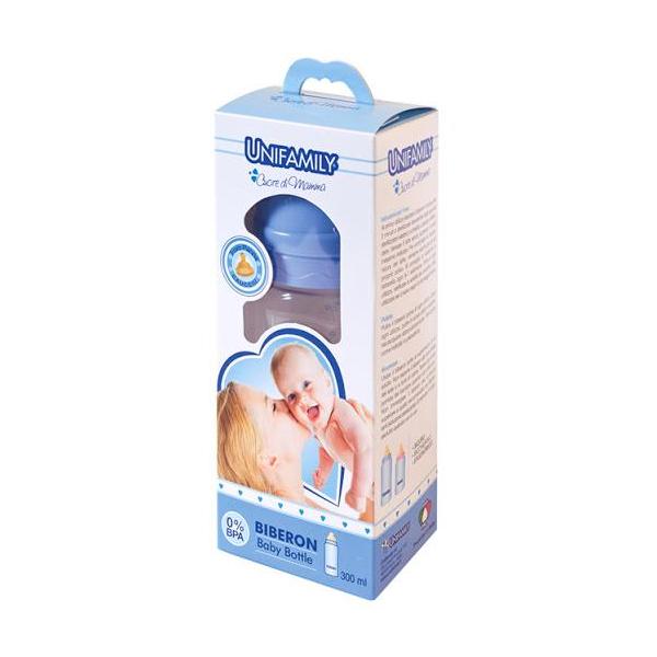 Unifamily biberon 300 ml silicone pappa boy