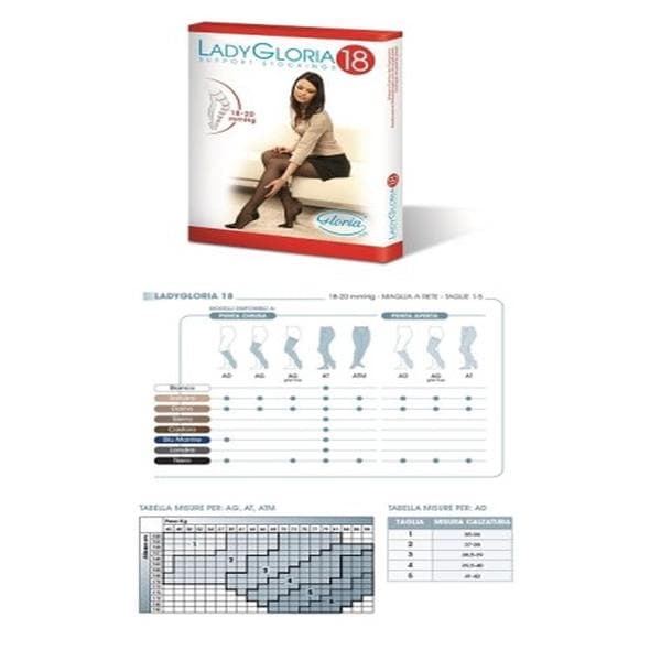 Ladygloria 18 gambaletto punta aperta nero 3