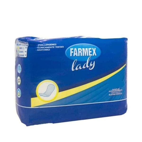 Farmex Lady Super Pannolino Sagomato Odor Control 10 Pezzi