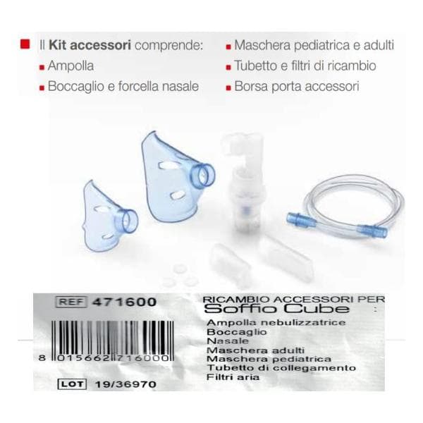 Mascherina bimbo con elastico per kit accessori hi-flo