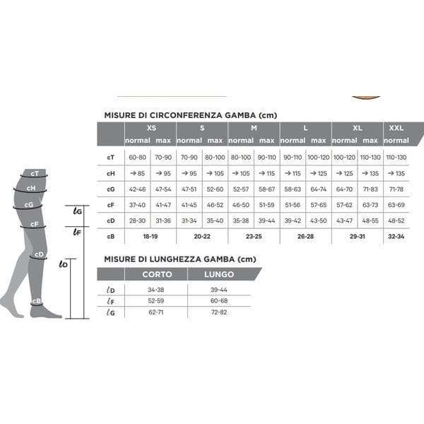 GLORIAMED COTTON EVO 162 GAMBALETTO CORTO MAX BEIGE MISURA LARGE 1 PAIO