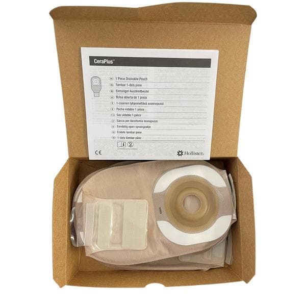 Moderma flex ceraplus sacca aperta convessa midi per urostomia opaca con finestra b/a pretagliata 25 mm