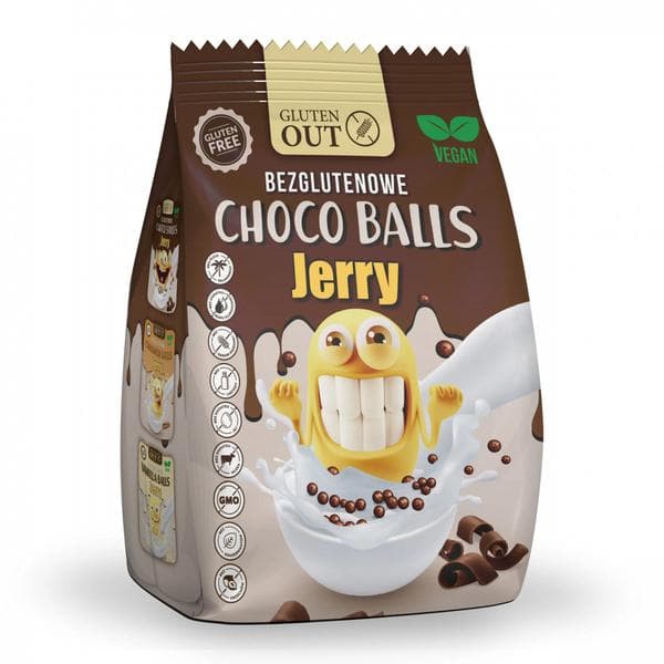Gluten out choco balls jerry 375 g