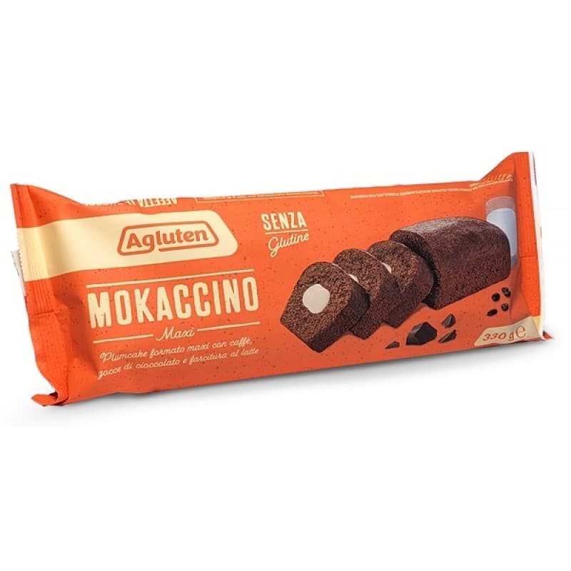 Agluten Mokaccino Maxi Plumcake al Caffè Senza Glutine 330 g Taglio Prezzo