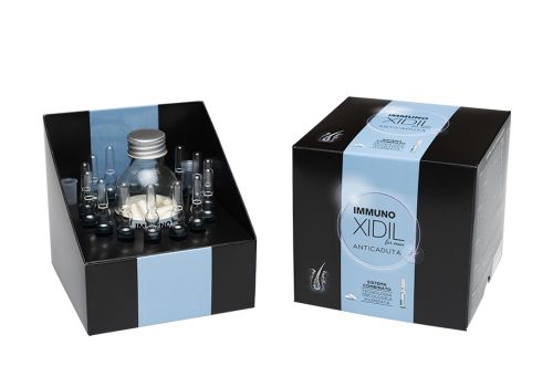 Morgan Immuno Xidil - Kit Anticaduta Uomo Integratore 60 Capsule + 15 Fiale