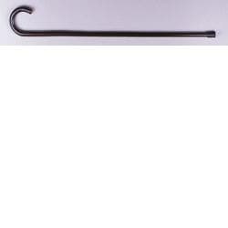 Bastone brio in legno di castagno liscio manico curvo uomo h92cm