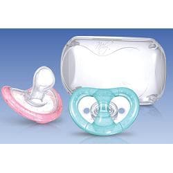 Nuby Nt Succhietto Ortodontico Natural Flex Con Contenitore Igienico 0 6 Mesi