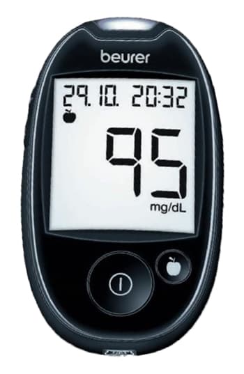 Beurer glucometro gl44 meter mg/dl nero