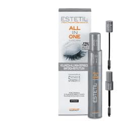 Estetil Mascara All In One 5 in 1 Volumizza, Allunga, Definisce, Rinforza, Ristruttura