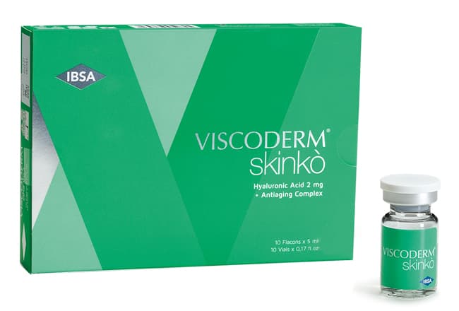 Soluzione Intradermica Viscoderm Skinko' Acido Ialuronico 2 Mg 10 Flaconcini X 5 Ml