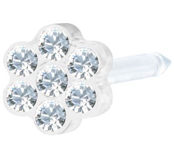 Perla Daisy 5 mm in crystal trasparente per gioielli fai da te, ideale per orecchini, collane e bracciali