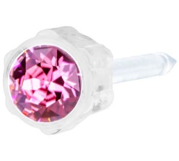 EP MP orecchino 4 mm rose - stud color oro rosa per lobi