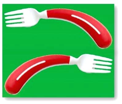 Forchetta ergonomica per disabili mano destra