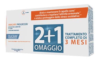 Ducray Anacaps Progressiv Trio Integratore Anticaduta Cronica Capelli 3x30 capsule