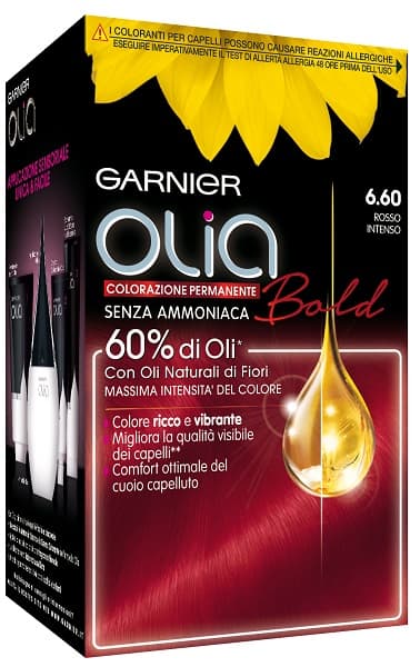 olia colorazione per capelli rosso intenso n.6,60