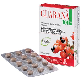 Pharmalife Research Guarana 100 Integratore ad azione tonica 60 compresse