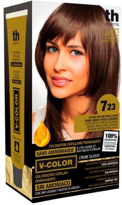 Th pharma v color kit tintura senza ammoniaca n 7,23