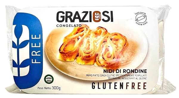 Laboratorio Graziosi Alimenti senza Glutine Snack Nidi di Rondine Prodotto Congelato 300 g